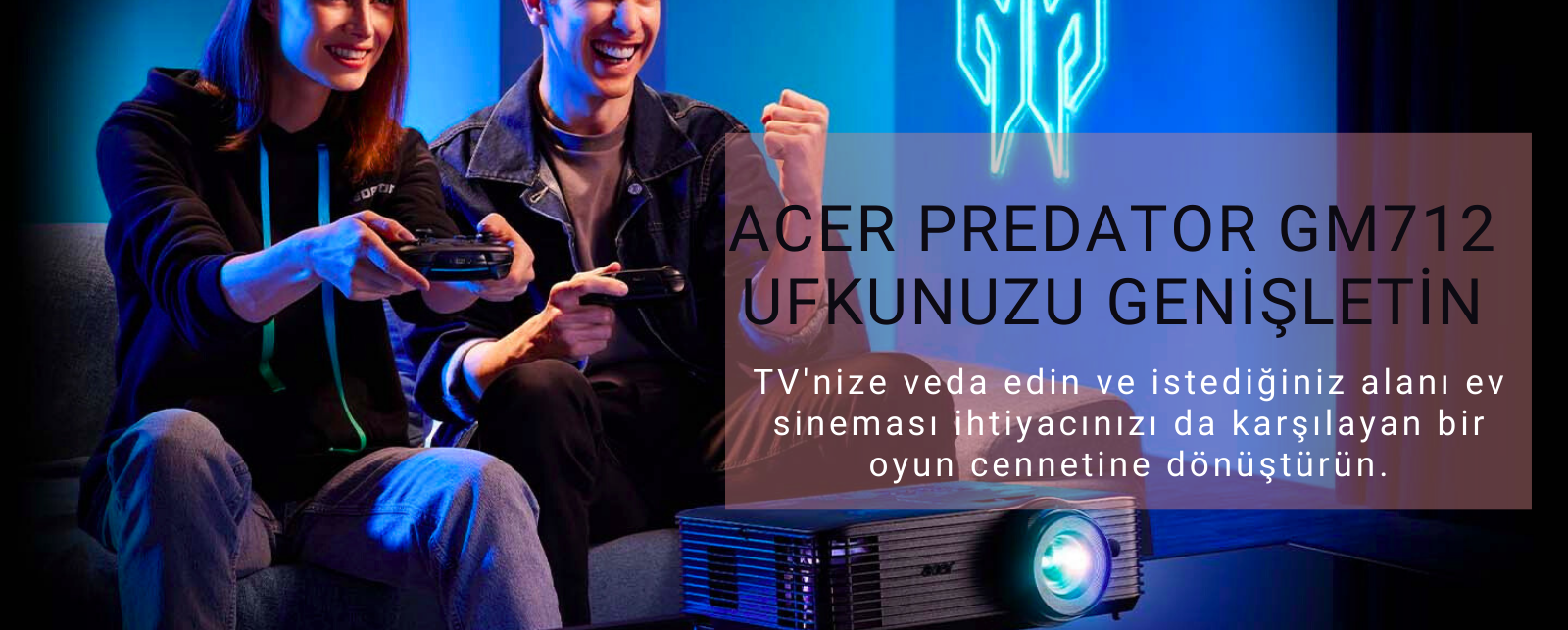 Acer Predator GM712 4K Gaming Projeksiyon