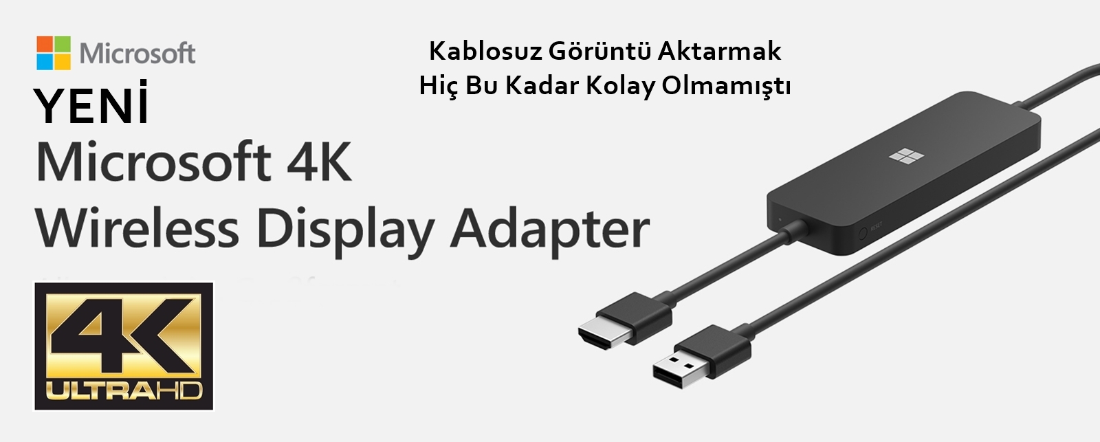 Microsoft 4K Kablosuz Görüntü Adaptörü