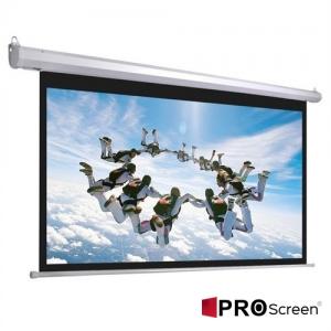 ProScreen Basic 300x225 Motorlu Kumandalı Duvar Butonlu Tak Çalıştır Projeksiyon Perdesi
