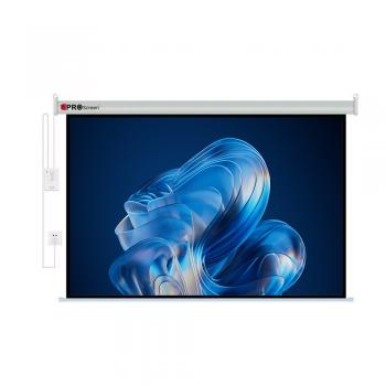 Proscreen 240x200 Motorlu Kumandalı Duvar Butonlu Projeksiyon Perdesi