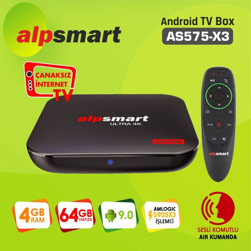 AS575-X3 ANDROID TV BOX 4G/64G